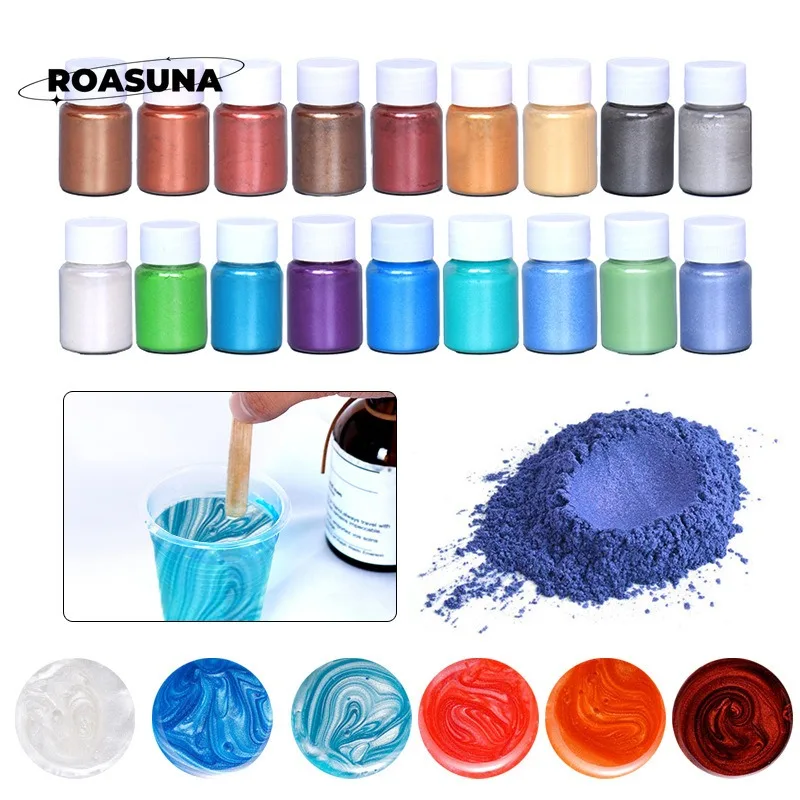 Oxide Pigment Soap - 24 لون مسحوق اللؤلؤ الميكا لراتنجات