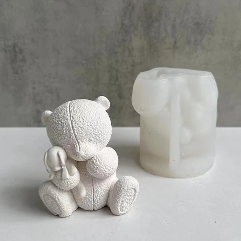 Soap Making Business - المنسوجة الدب شمعة قالب من السيليكون