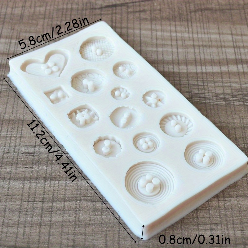 قالب سيليكون على شكل أزرار، قا - مراجعة Soap Making Material وسعره