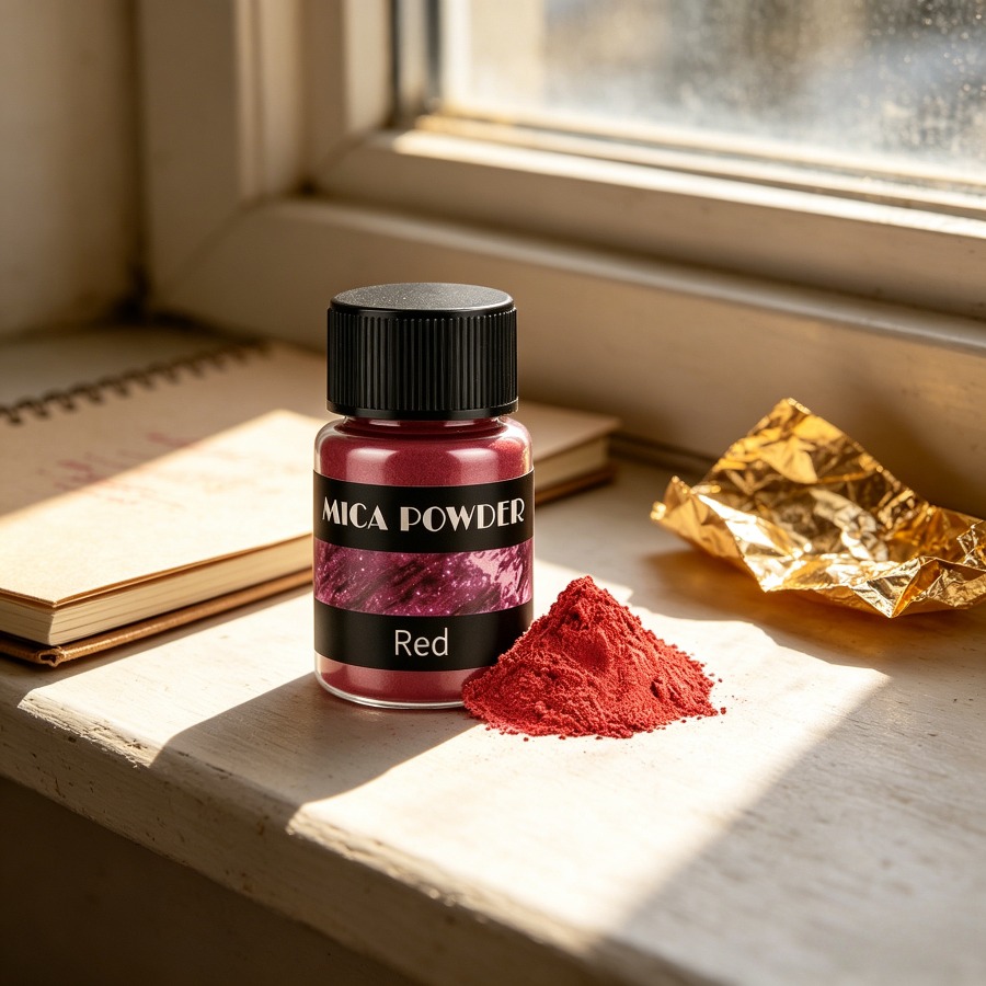 مسحوق الميكا الأحمر اللامع من  - مراجعة Oxide Pigment Soap وسعره