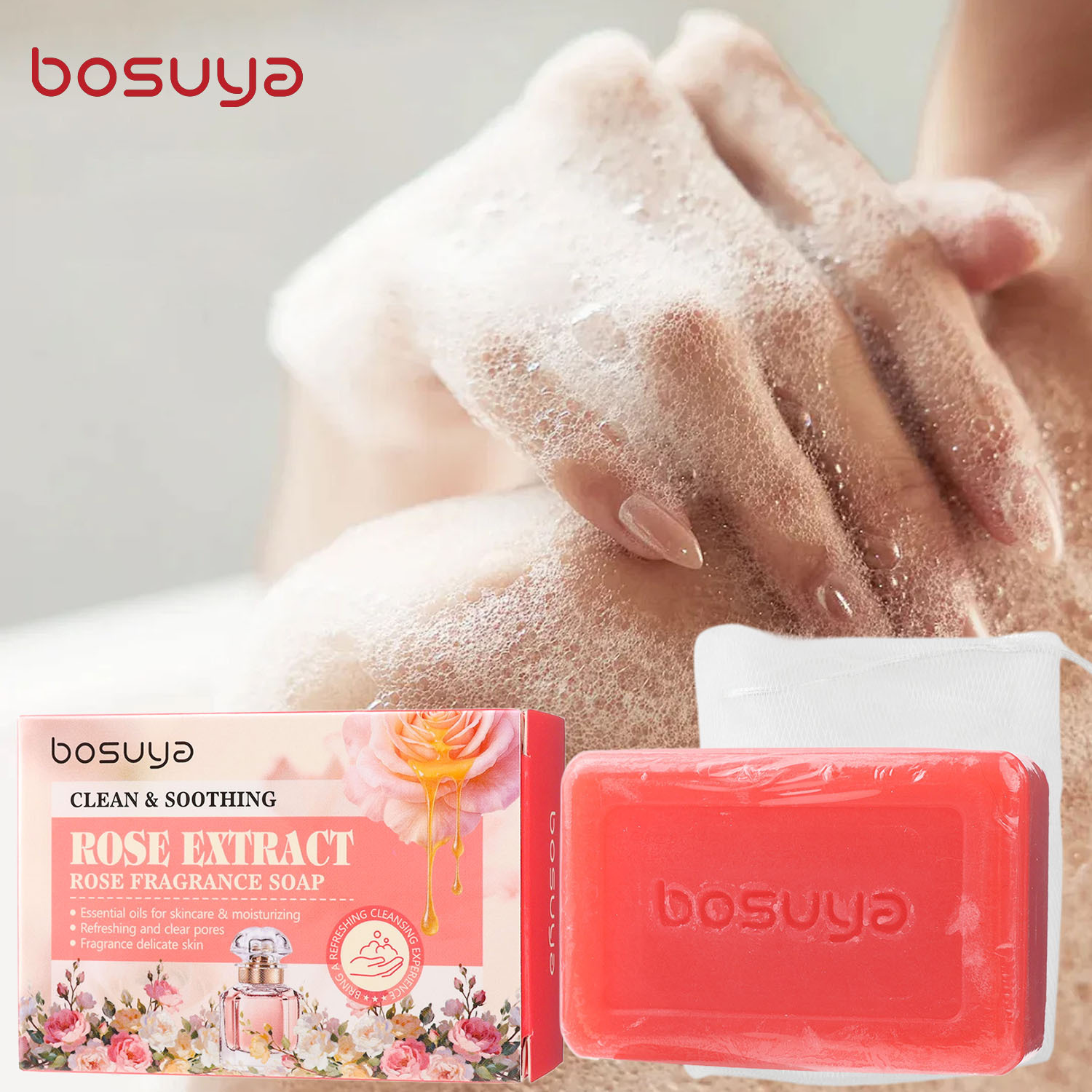 صابون الورد، صابون تنظيف الجسم - مراجعة Essential Oil Soap وسعره